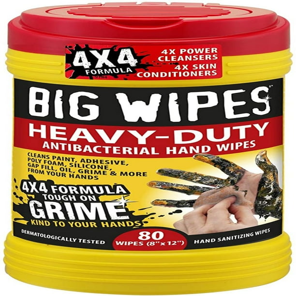 Big Wipes Heavy Duty Clean Remove Paint Grime Silicone Oil Adhesive PU Gap Fill Big Wipes Heavy Duty Clean Remove Paint Grime Silicone Oil Adhesive PU Gap Fill